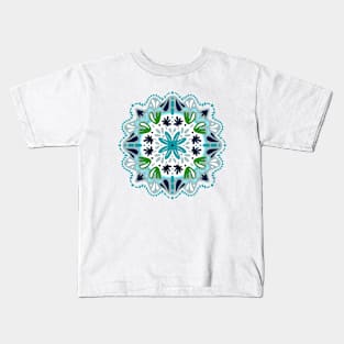 Mantra - Blue Mandala Kids T-Shirt